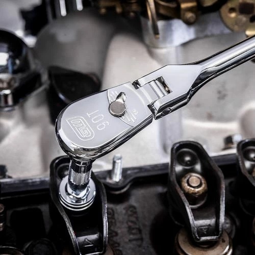 Gearwrench Tools Gearwrench 4 Pc. 1/4", 3/8" & 1/2" Drive 90-Tooth Flex Head Teardrop Ratchet Set 81230T - Image 3