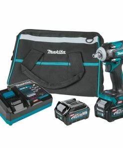 Makita Tools Makita 40V Max XGT 1/2" Square Drive Impact Wrench W/ Detent Anvil (2.5Ah) Kit GWT05D