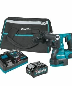 Makita Tools Makita 40V Max XGT 1-1/8" AVT SDS-PLUS Rotary Hammer W/ Interchangeable Chuck (4.0Ah) Kit GRH02M1