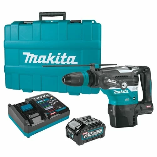 Makita Tools Makita 40V Max XGT 1-9/16" AVT SDS-MAX Rotary Hammer (4.0Ah) Kit GRH05M1 - Image 2