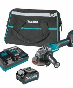 Makita Tools Makita 40V Max XGT 5" Angle Grinder W/ Electric Brake (4.0Ah) Kit GAG01M1