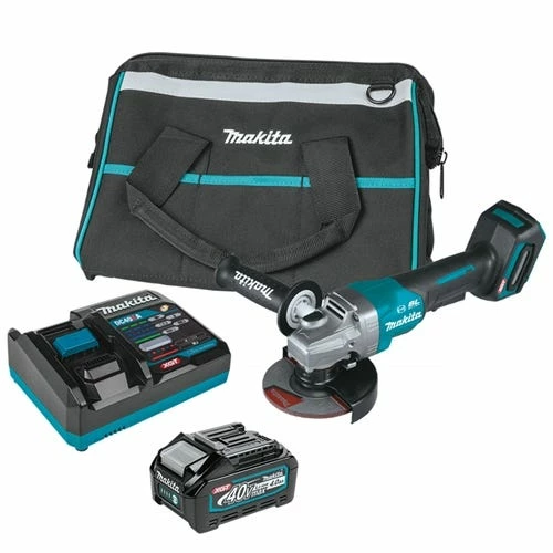 Makita Tools Makita 40V Max XGT 5" Paddle Switch Angle Grinder W/ Electric Brake (4.0Ah) Kit GAG03M1