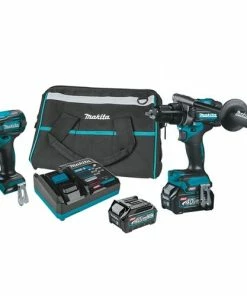 Makita Tools Makita 2 PC. 40V Max XGT Hammer Drill/Driver & Impact Driver (2.5Ah) Combo Kit GT200D