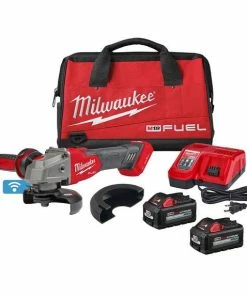 Milwaukee M18 FUEL 5" Braking Grinder Kit W/ ONE-KEY Slide Switch, Lock-On 2883-22