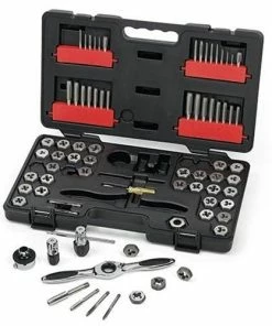 Gearwrench Tools GearWrench 75 Piece SAE/Metric Ratcheting Tap And Die Set 3887