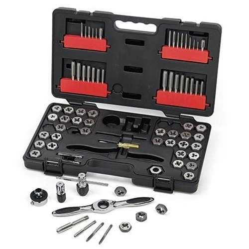 Gearwrench Tools GearWrench 75 Piece SAE/Metric Ratcheting Tap And Die Set 3887
