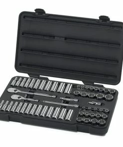 Gearwrench Tools Gearwrench 57 Piece SAE 12 Point Socket Set - 3/8" Drive 80551
