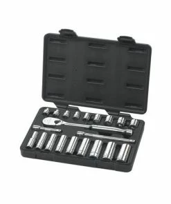 Gearwrench Tools Gearwrench 21 Piece SAE Standard & Deep Socket Set - 3/8 Drive 80557
