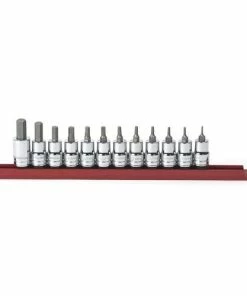 Gearwrench Tools Gearwrench 12 Piece 3/8" Hex Bit SAE Socket Set 80581