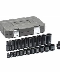 Gearwrench Tools Gearwrench 25 Pc. 3/8" SAE Standard & Deep Impact Socket Set 84919N