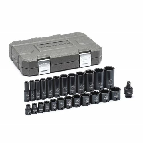 Gearwrench Tools Gearwrench 25 Pc. 3/8" SAE Standard & Deep Impact Socket Set 84919N