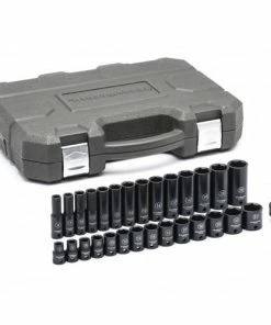 Gearwrench Tools Gearwrench 29 Pc. 3/8" Metric Standard & Deep Impact Socket Set 84925N