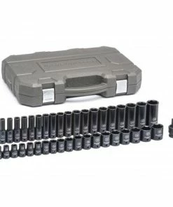 Gearwrench Tools Gearwrench 39 Pc. 1/2" Metric Standard & Deep Impact Socket Set 84948N