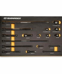 Gearwrench Tools Gearwrench 17 Pc. 1/4", 3/8", 1/2" Impact Drive Tool Accessories Set With EVA Foam Tray 86524
