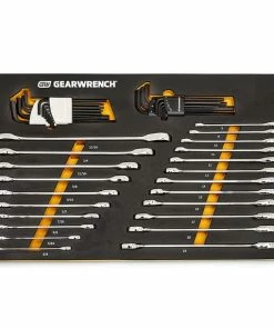 Gearwrench Tools Gearwrench 44pc Modset SAE/MM 90T RW & Hex Key Set With EVA Foam Tray 86528