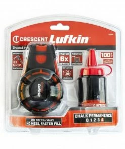 Crescent Tools Lufkin 100' Contractor Chalk & Reel With Red Chalk CL100R