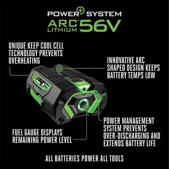 Ego Power Equipment EGO Power+ 12.0Ah ARC 56V Lithium Battery (2 Pack) BA6720T-2 - Image 2