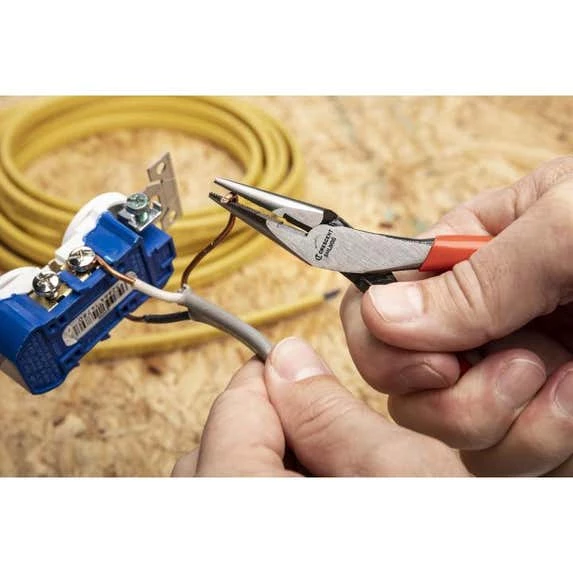 Crescent Tools Crescent 5" Mini Dipped Handle Long Nose Pliers 5MLNDG - Image 4