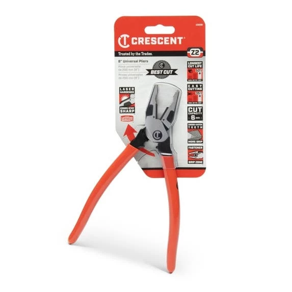 Crescent Tools Crescent 8" Z2 Universal Dipped Handle Universal Plier Z3008-06 - Image 2