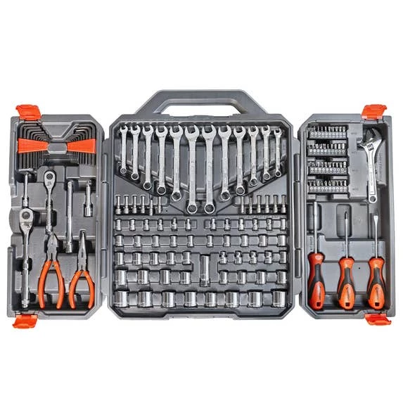 Crescent Tools Crescent 150 Pc. 1/4" & 3/8" Drive 6 Point SAE/Metric Professional Tool Set CTK150