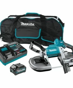 Makita Tools Makita 40V Max XGT Brushless Cordless Deep Cut Portable Band Saw (4.0Ah) Kit GBP01M1