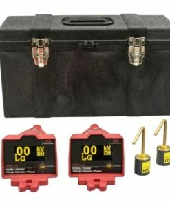 Greenlee Double Vision Dual Display Wireless Voltage Indicating Phaser 100V-138kV; OH Kit; Base DDVIP-138