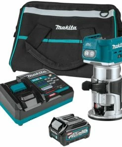 Makita Tools Makita 40V Max XGT Brushless Cordless Compact Router Kit (2.5Ah) GTR01D1