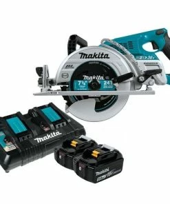 Makita Tools Makita 18Vx2 LXT Brushless 7-1/4" Rear-Handle Circular Saw (5.0Ah) Kit Cordless XSR01PT